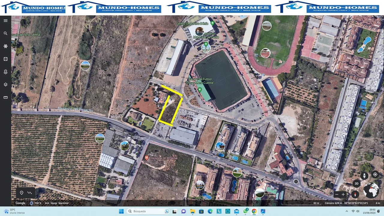 PARCELA URBANIZABLE PARA "APTOS" EN DÉNIA