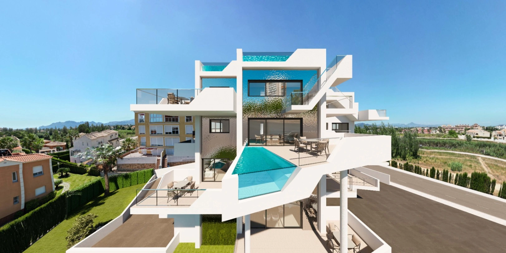 Apartamentos de nueva construcción en Playa de Oliva