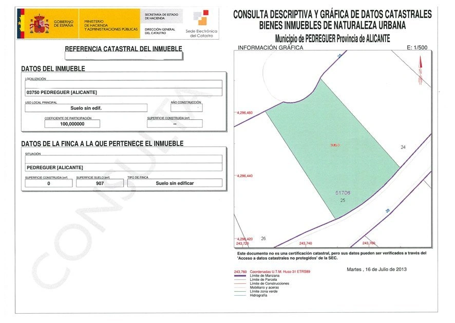 Parcela -Pedreguer