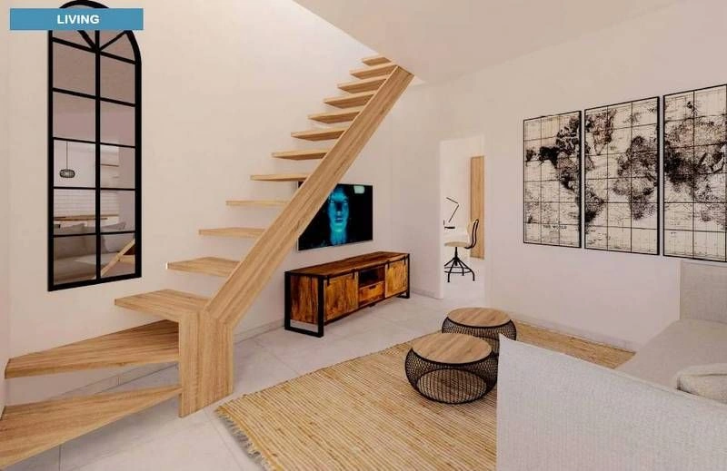 CASA DE PUEBLO POR REFORMAR CON DISEÑO IBICENCO A REALIZAR