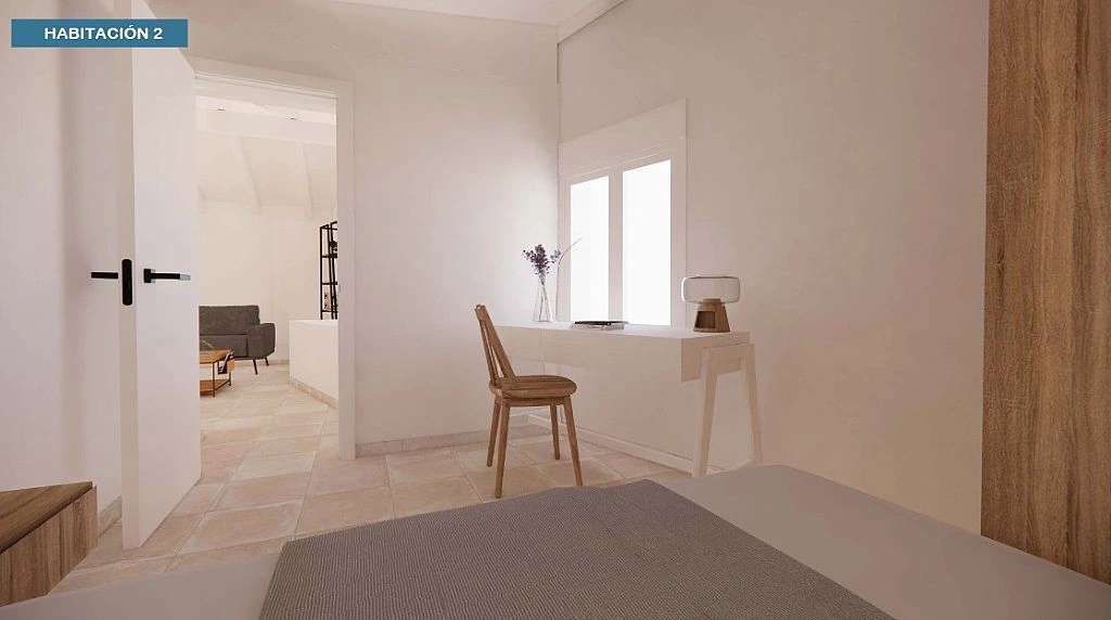CASA DE PUEBLO POR REFORMAR CON DISEÑO IBICENCO A REALIZAR
