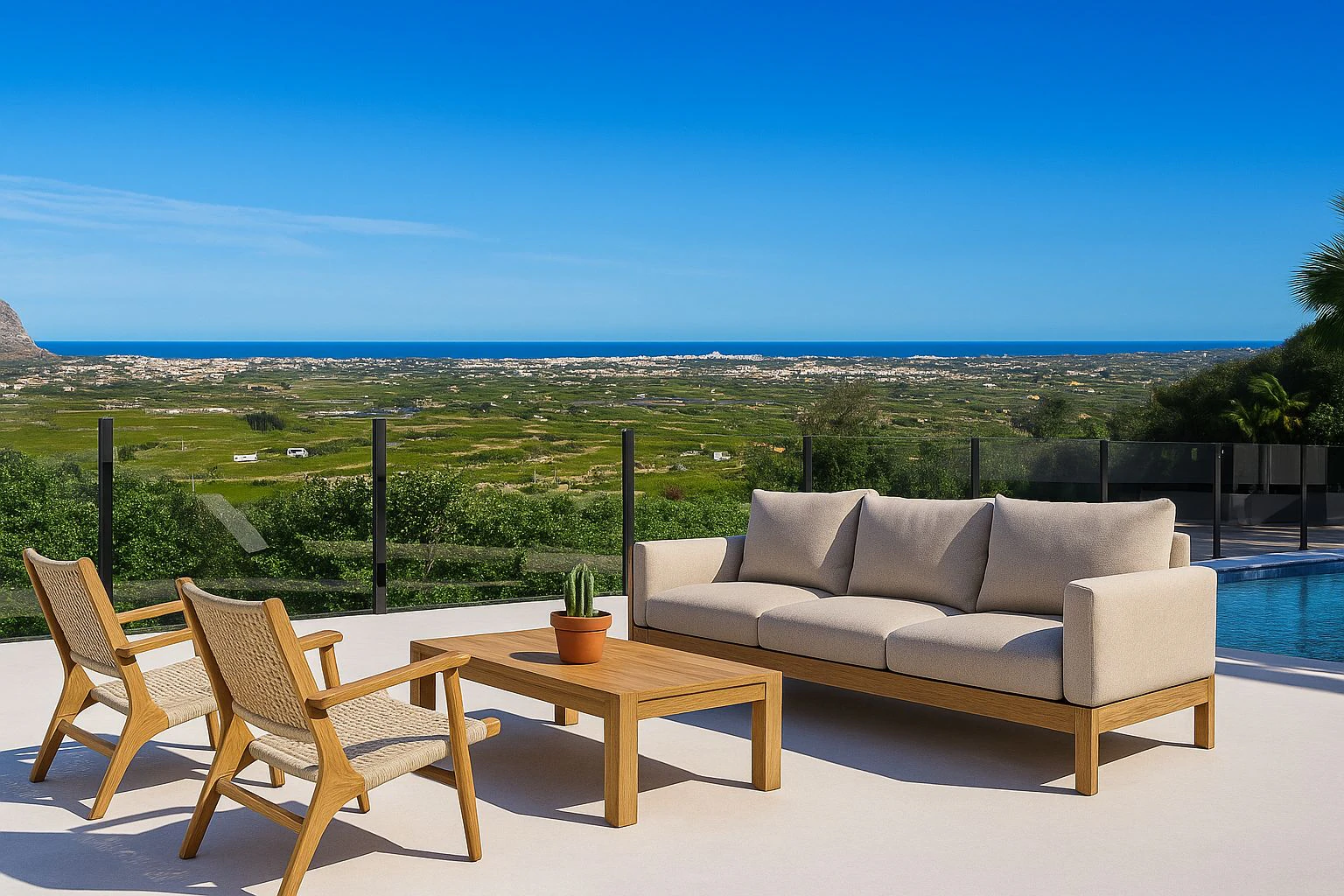 Project of 10 single-family homes with a pool in Pedreguer