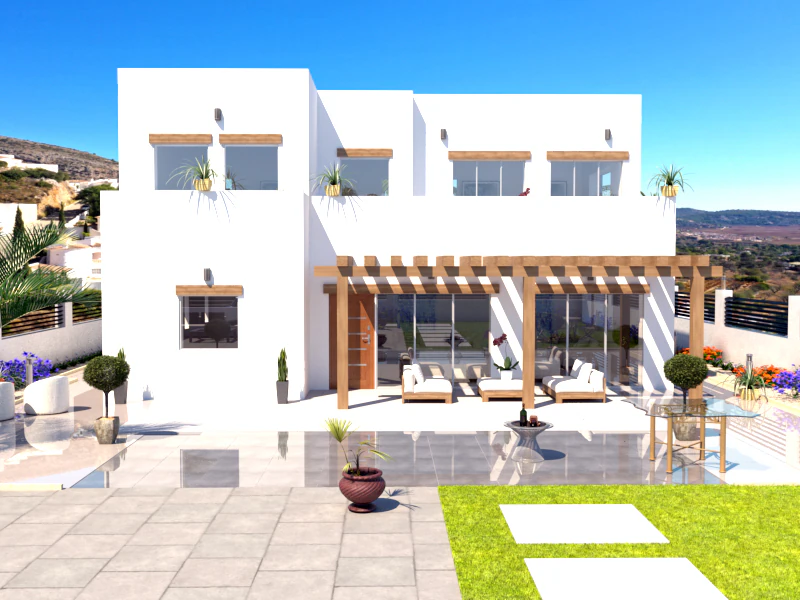Project in Alcalali: Ibizan-style villa, stunning views