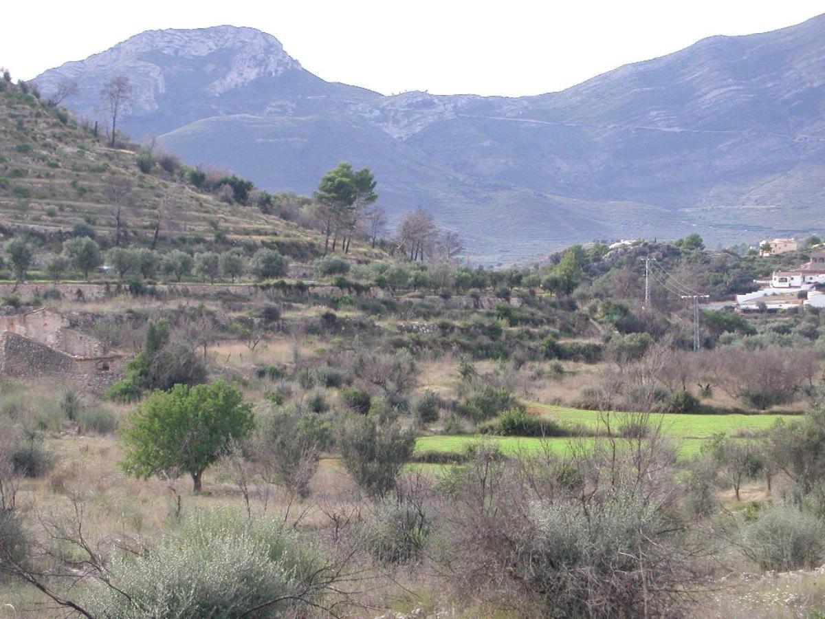A beautiful plot with 360º views of the Jalon Valley