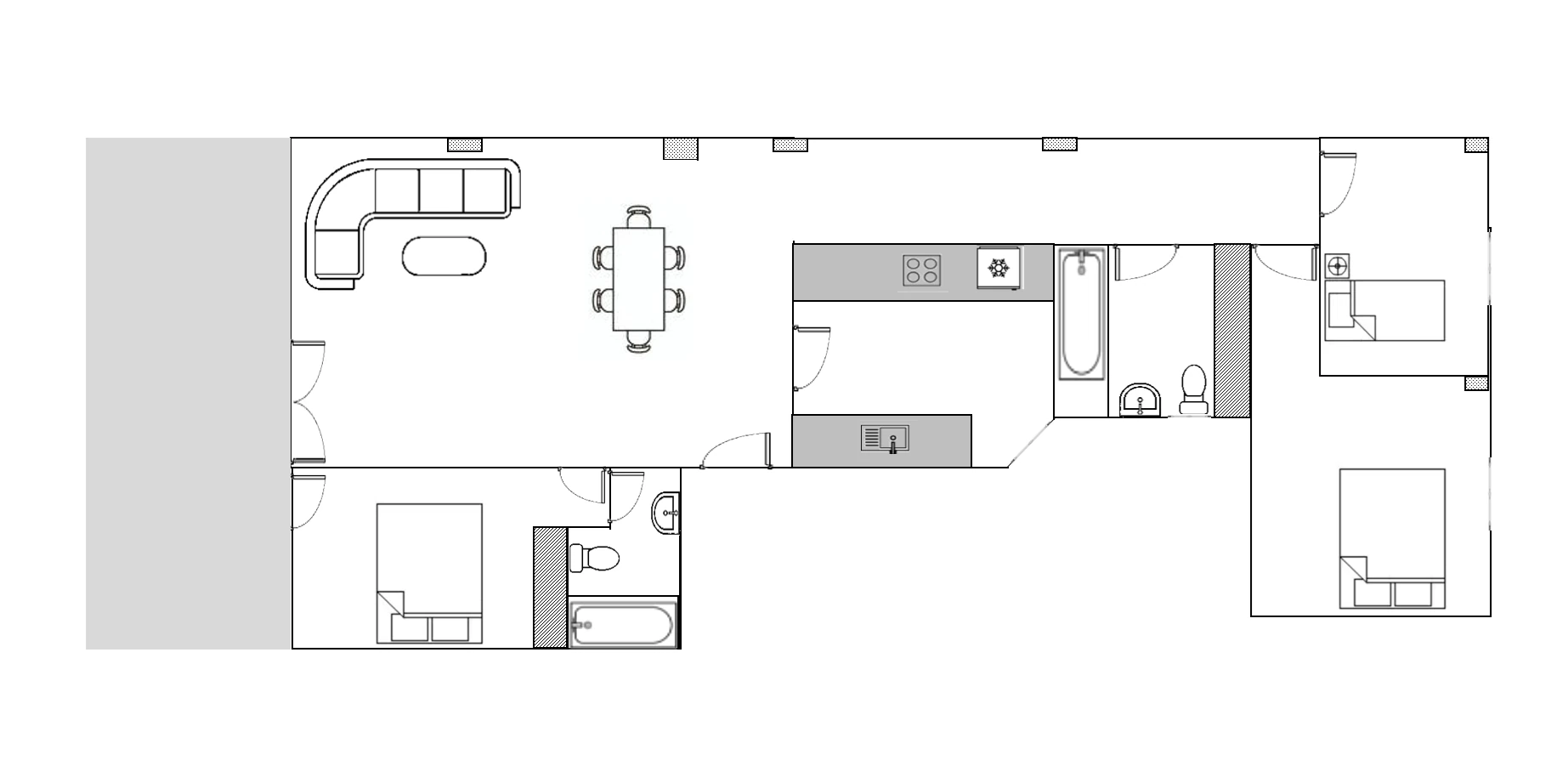 Penthouse apartment for sale in Jalon: Quiet location