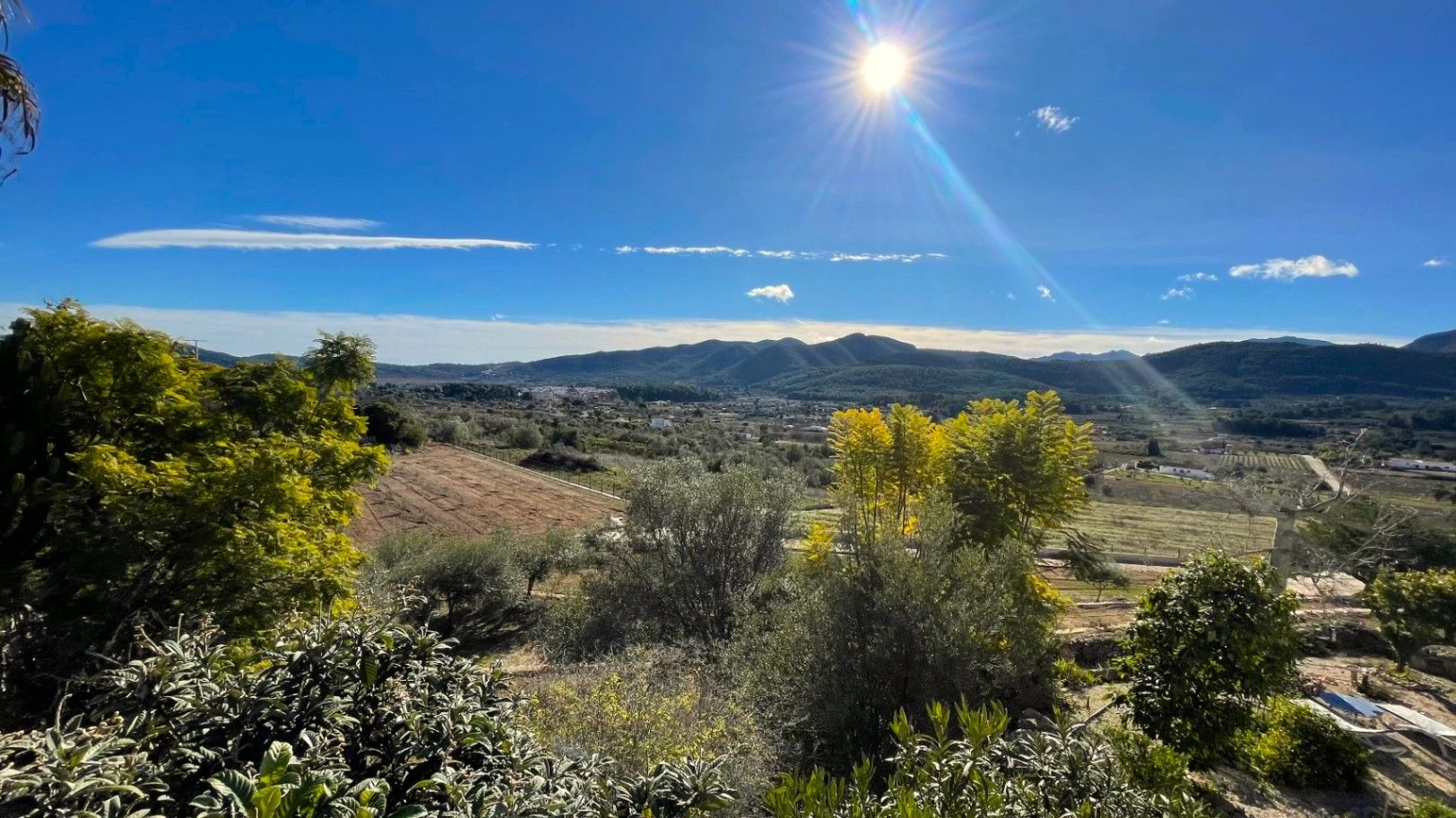 Villa for sale in Jalon: South-facing, separate guest apartment
