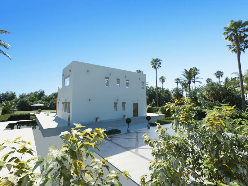 Project in Alcalali: Ibizan-style villa, stunning views