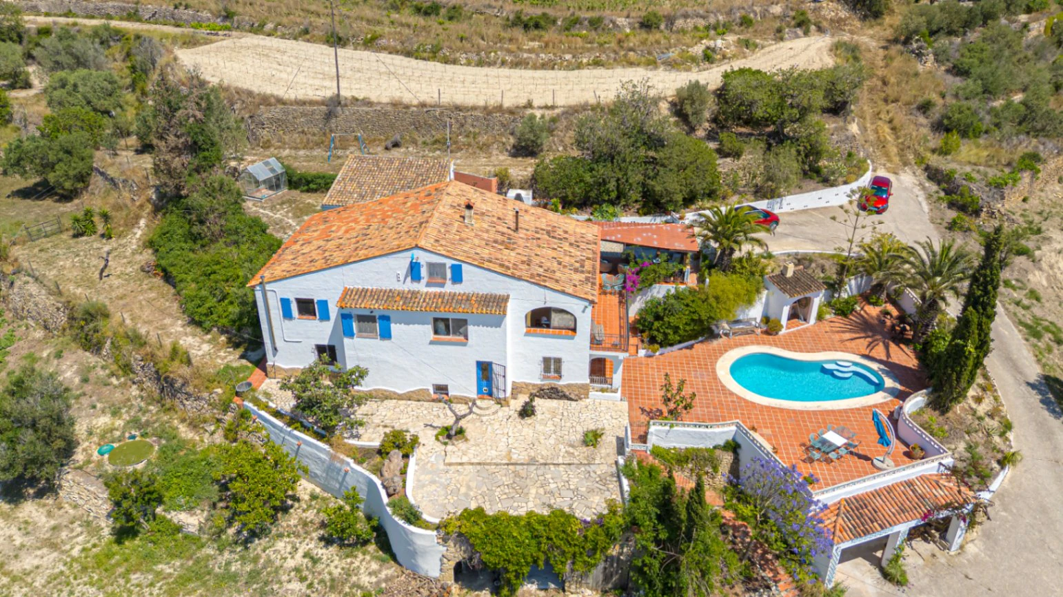 Villa en venta en Benissa: Cuadras y terreno
