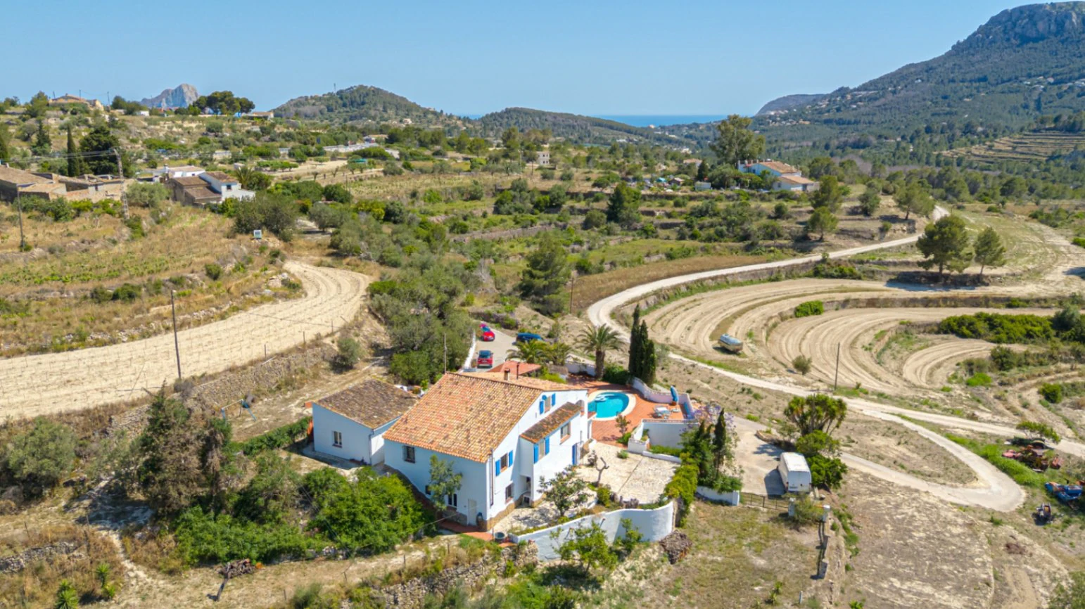 Villa en venta en Benissa: Cuadras y terreno