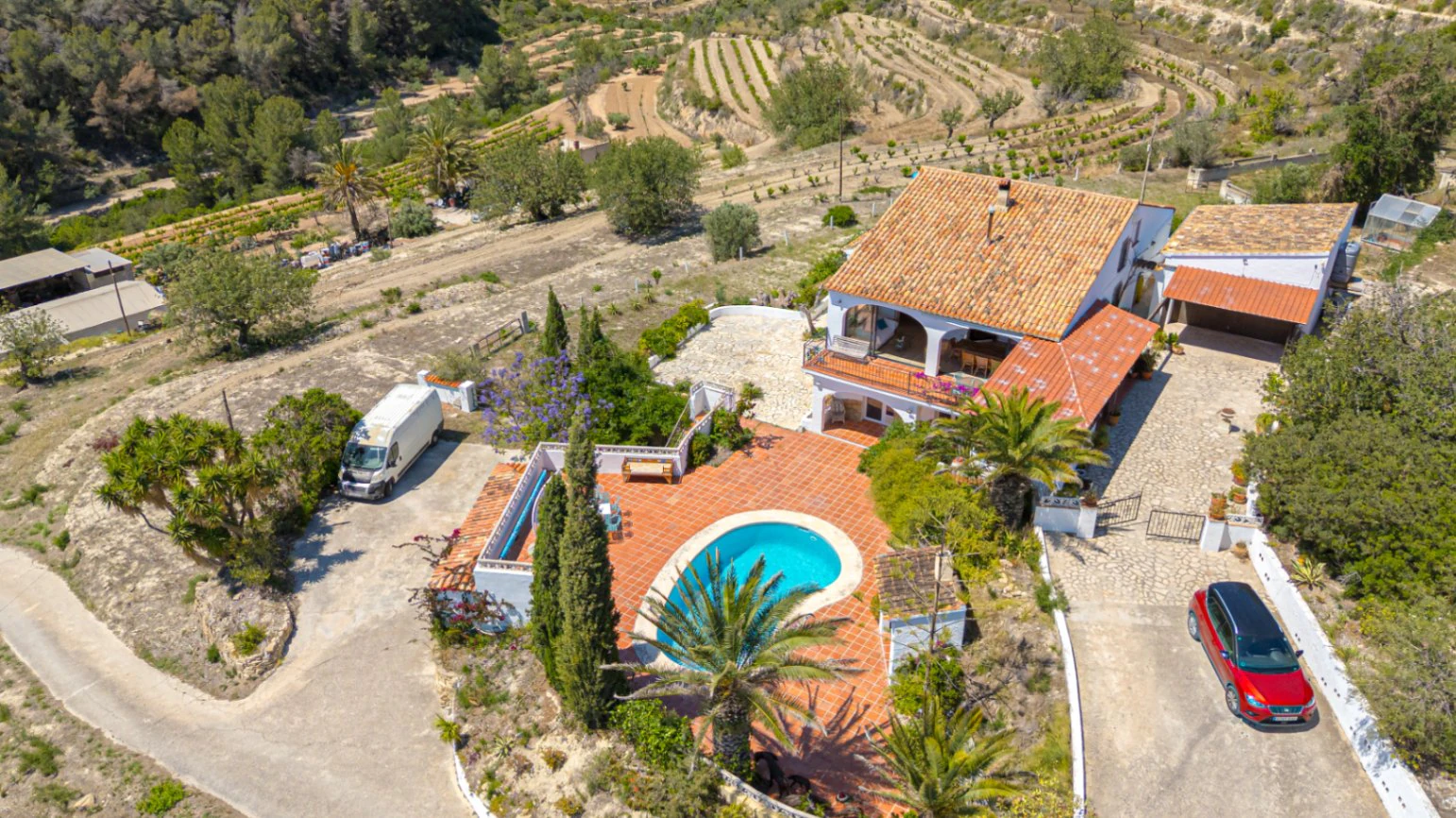 Villa en venta en Benissa: Cuadras y terreno