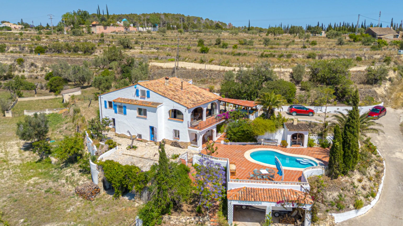 Villa en venta en Benissa: Cuadras y terreno