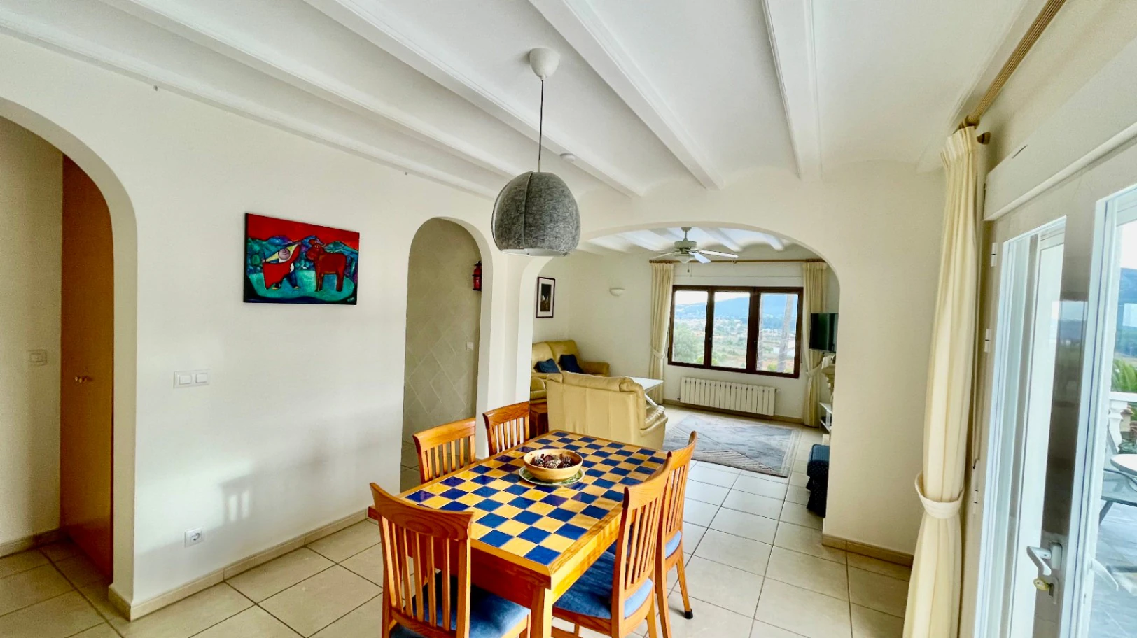 Villa en venta en Jalón: primera línea con espectaculares vistas orientadas al sur.