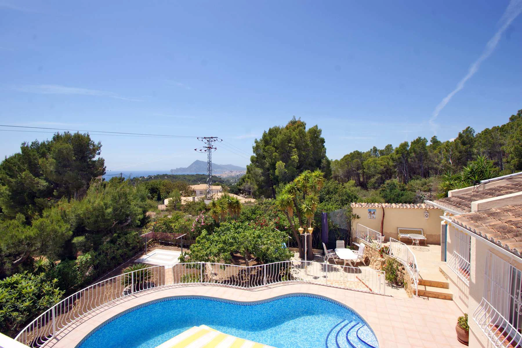 Maravillosa Villa en la Sierra de Altea con vistas al mar.