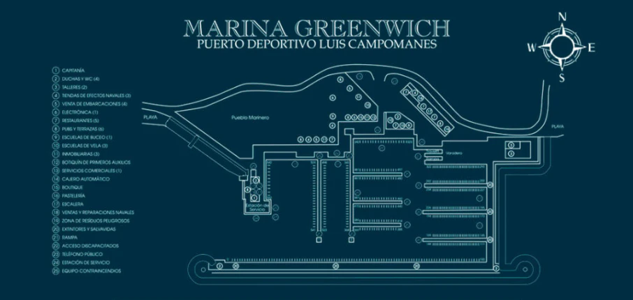 Wohnung im exklusiven Komplex der Marina von Campomanes