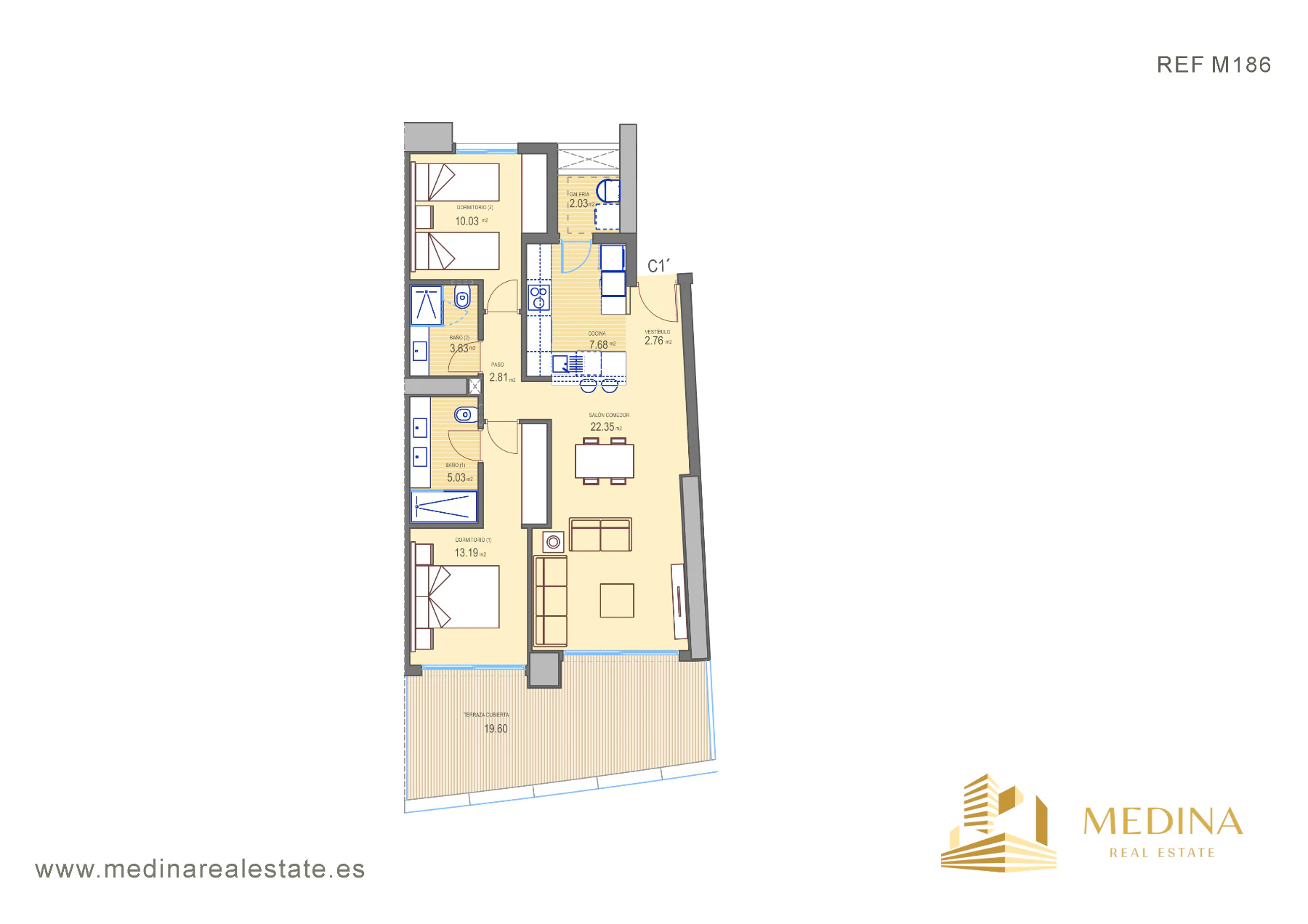 Luksusowy apartament z widokiem na morze na sprzedaż w Benidorm