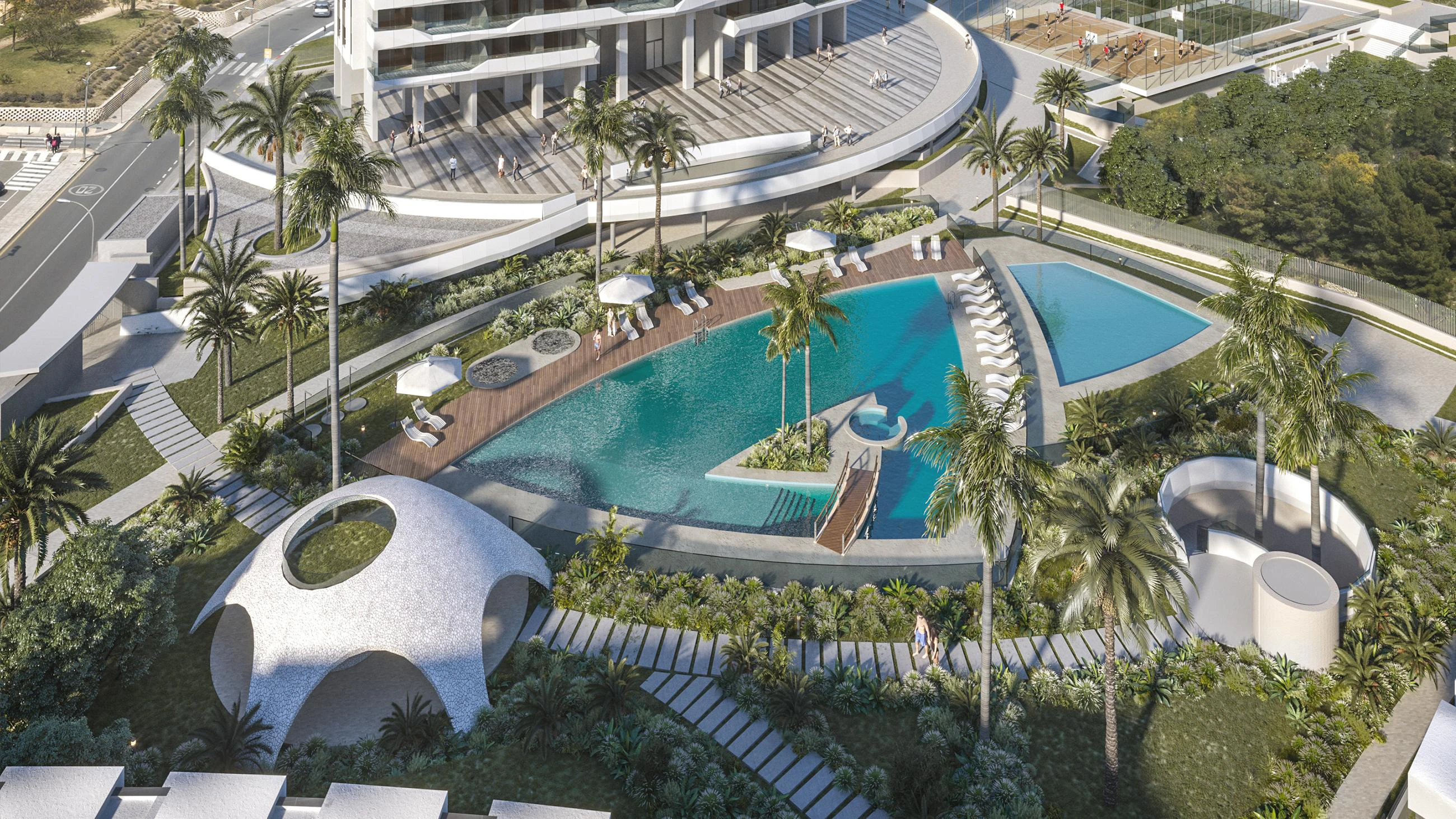 Luksusowy apartament z widokiem na morze na sprzedaż w Benidorm