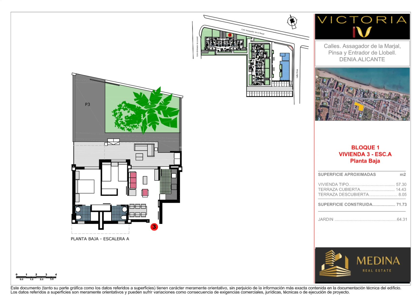 Apartamento en venta de 2 dormitorios en Dénia, Alicante