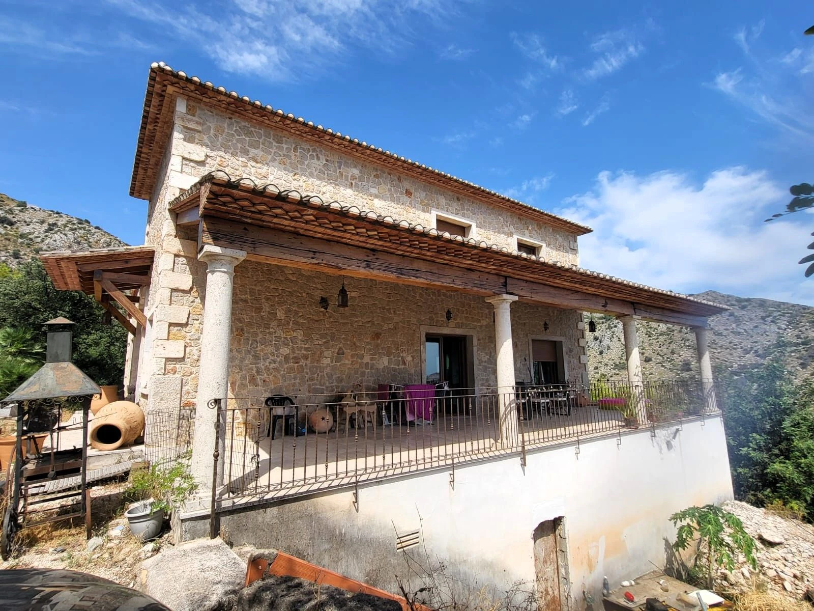 Encantadora casa rústica con vistas excepcionales al Mar y a la Montaña en Pego.