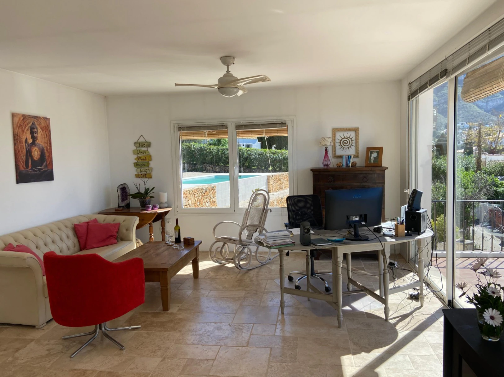 Villa Ibicenca con vistas panorámicas al Mar y a la Montaña en Dénia
