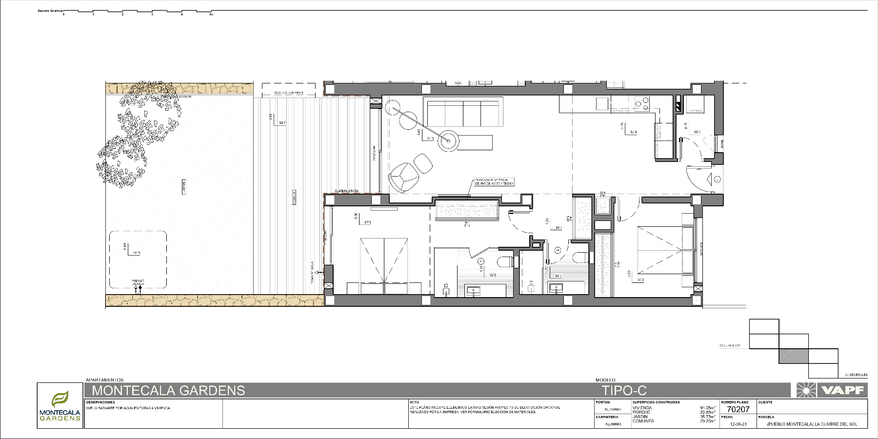 Cumbre del Sol appartement met tuin te koop in Montecala Gardens