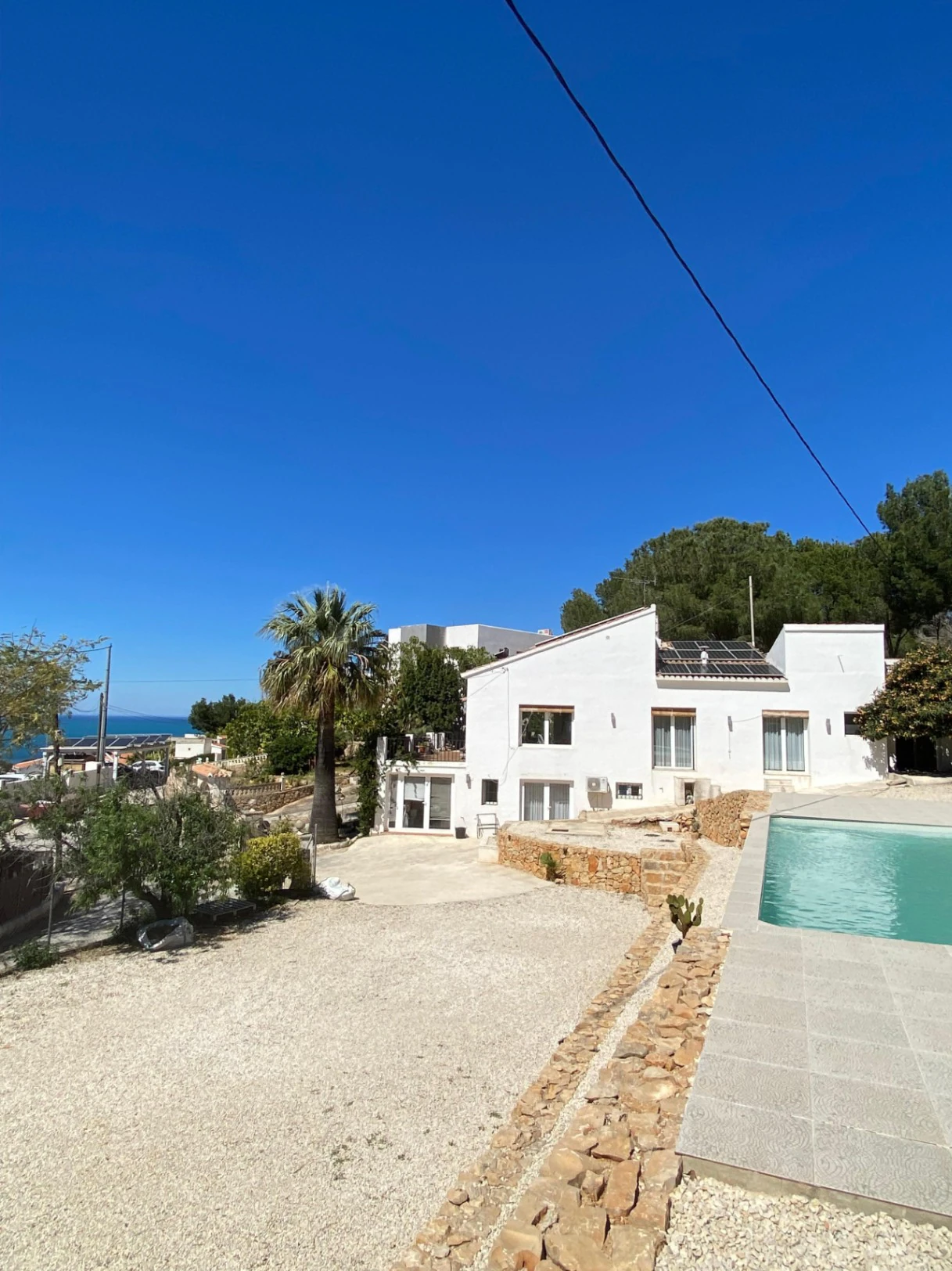 Villa Ibicenca con vistas panorámicas al Mar y a la Montaña en Dénia