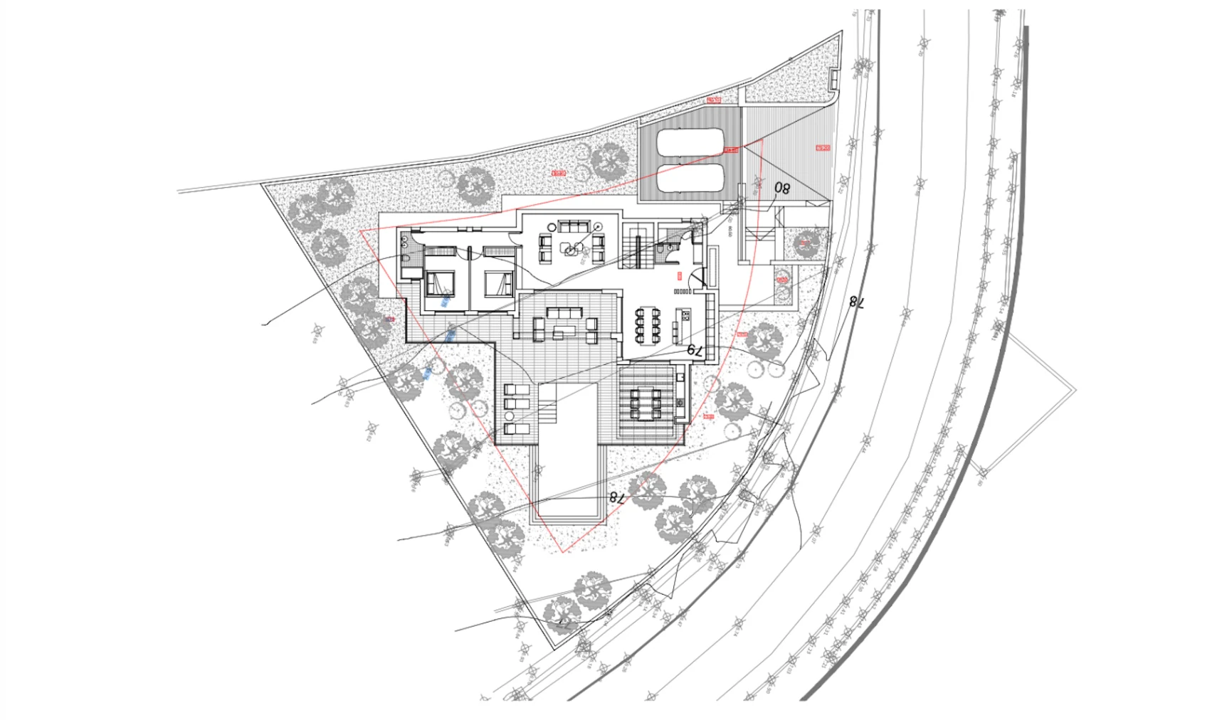 Project voor een Ibizastijl villa met zeezicht te koop in Fanadix, Benissa