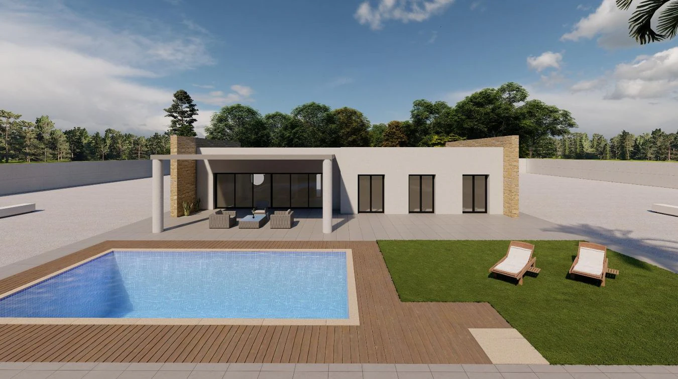 Villa de Obra Nueva Llave en Mano en Pinoso – Exclusividad, Espacio y Confort en Plena Naturaleza
