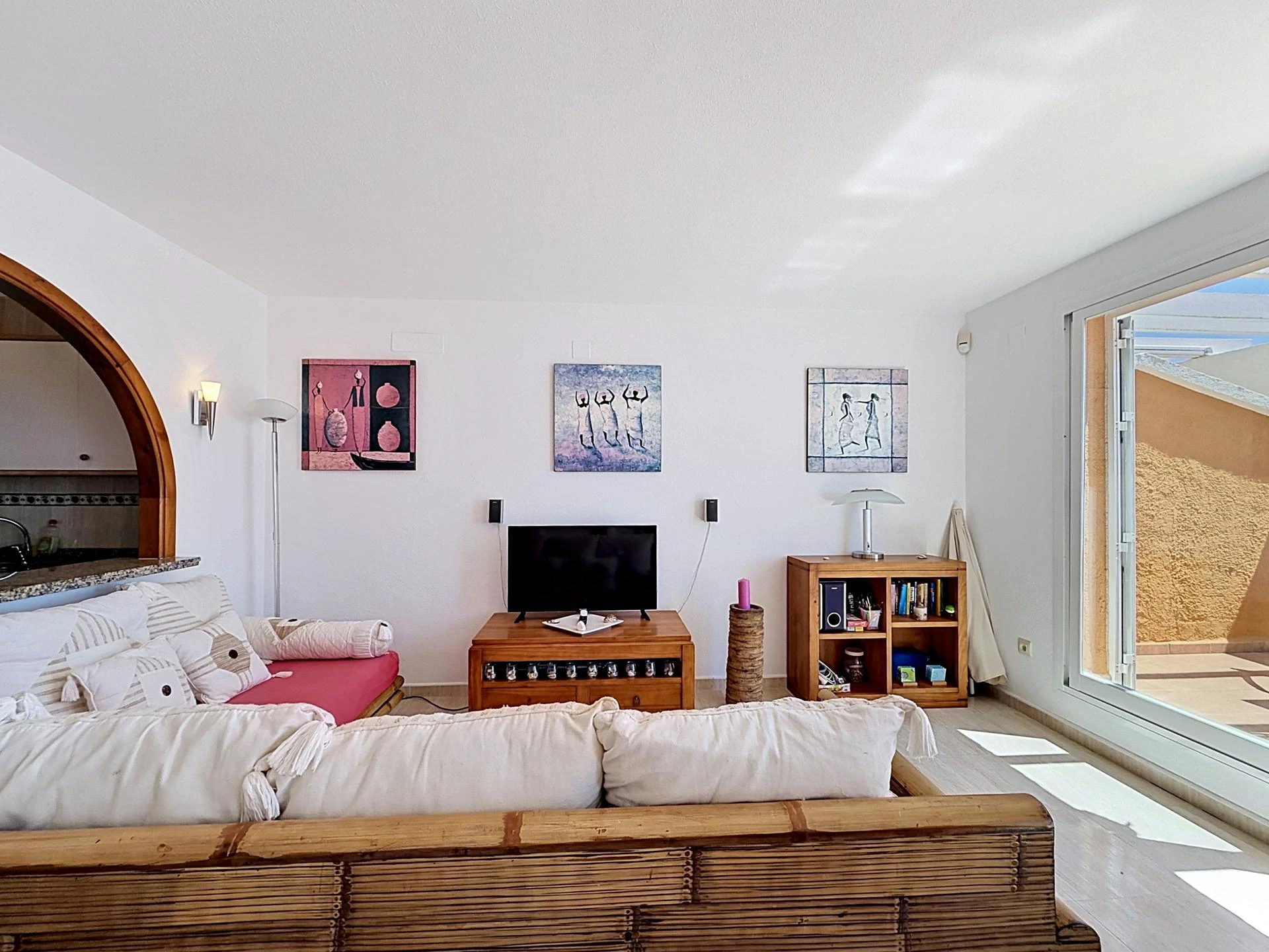 Apartamento dúplex en Pueblo Panorama, Cumbre del Sol, con vistas al mar y al Portet de Moraira