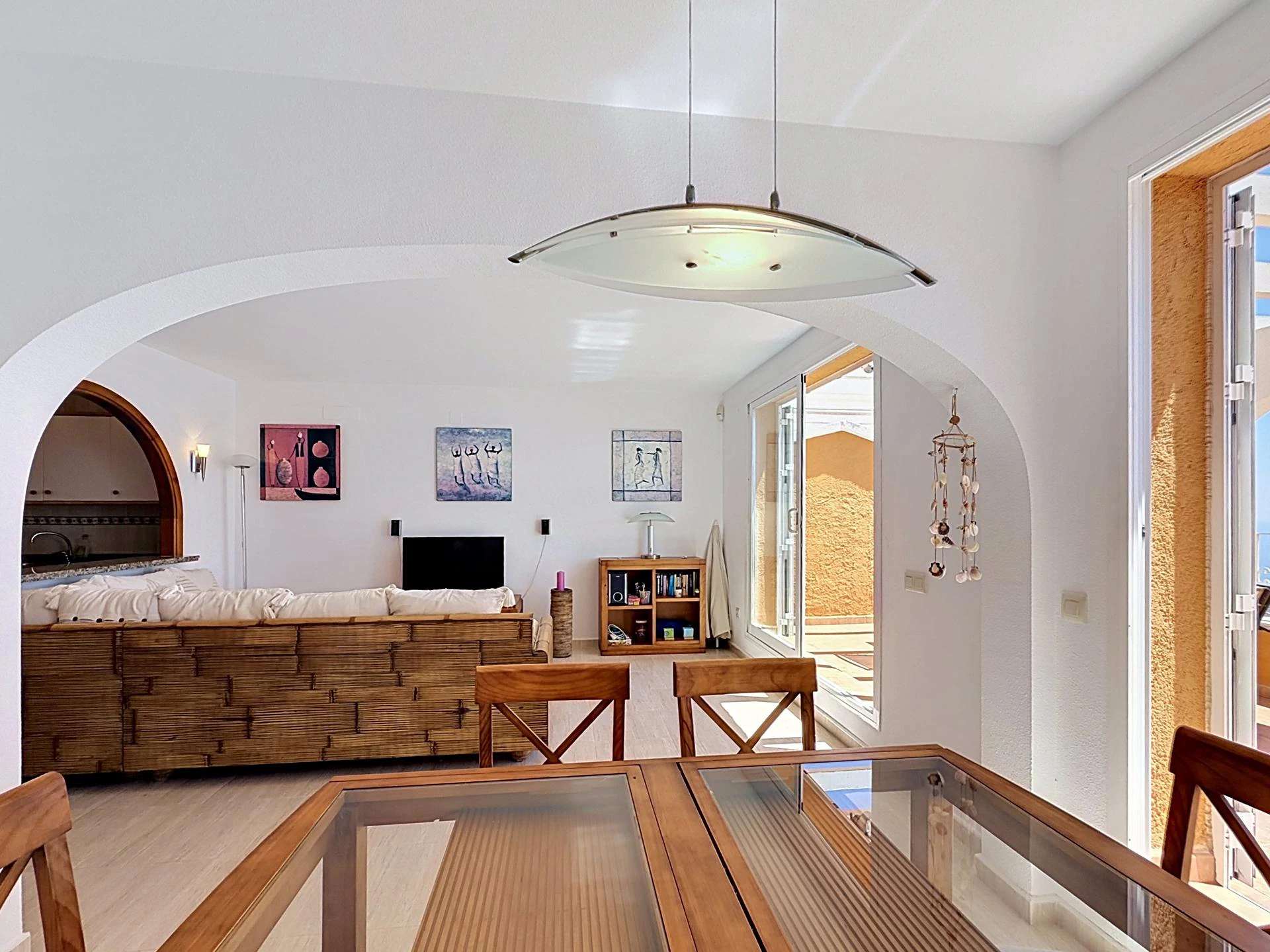 Apartamento dúplex en Pueblo Panorama, Cumbre del Sol, con vistas al mar y al Portet de Moraira