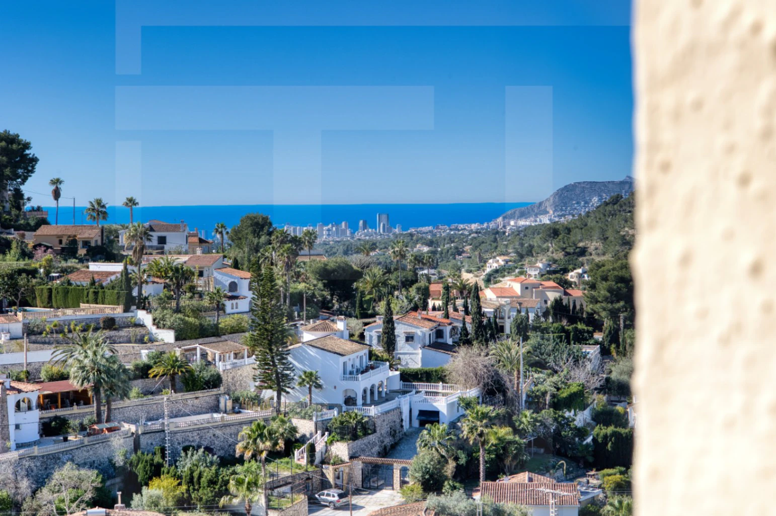 Villa mediterránea con vistas abiertas al mar en Montemar, Benissa
