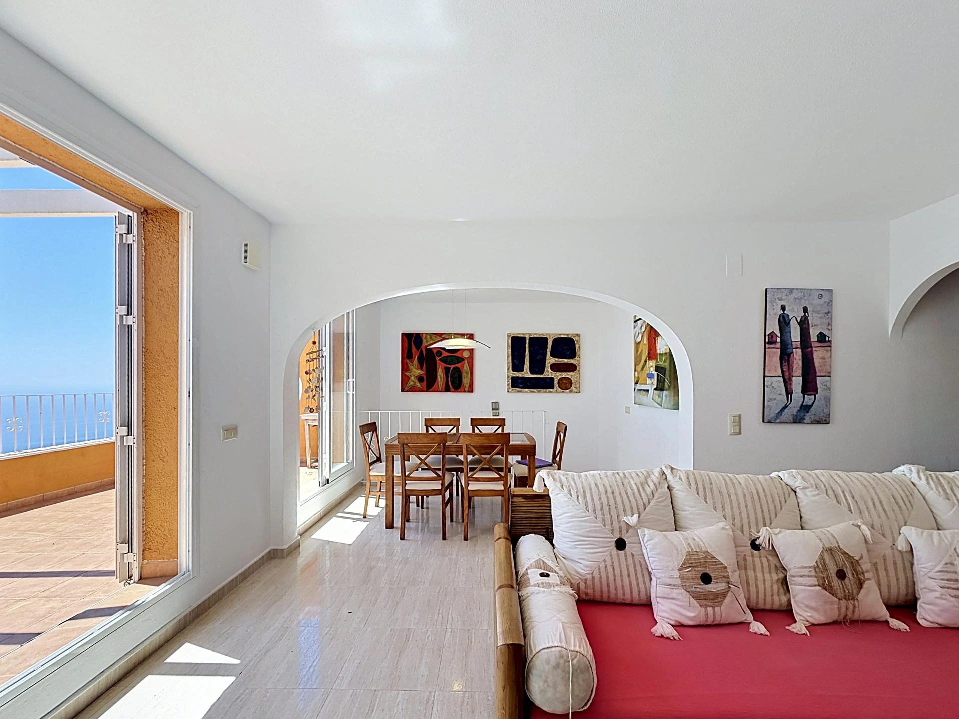 Apartamento dúplex en Pueblo Panorama, Cumbre del Sol, con vistas al mar y al Portet de Moraira