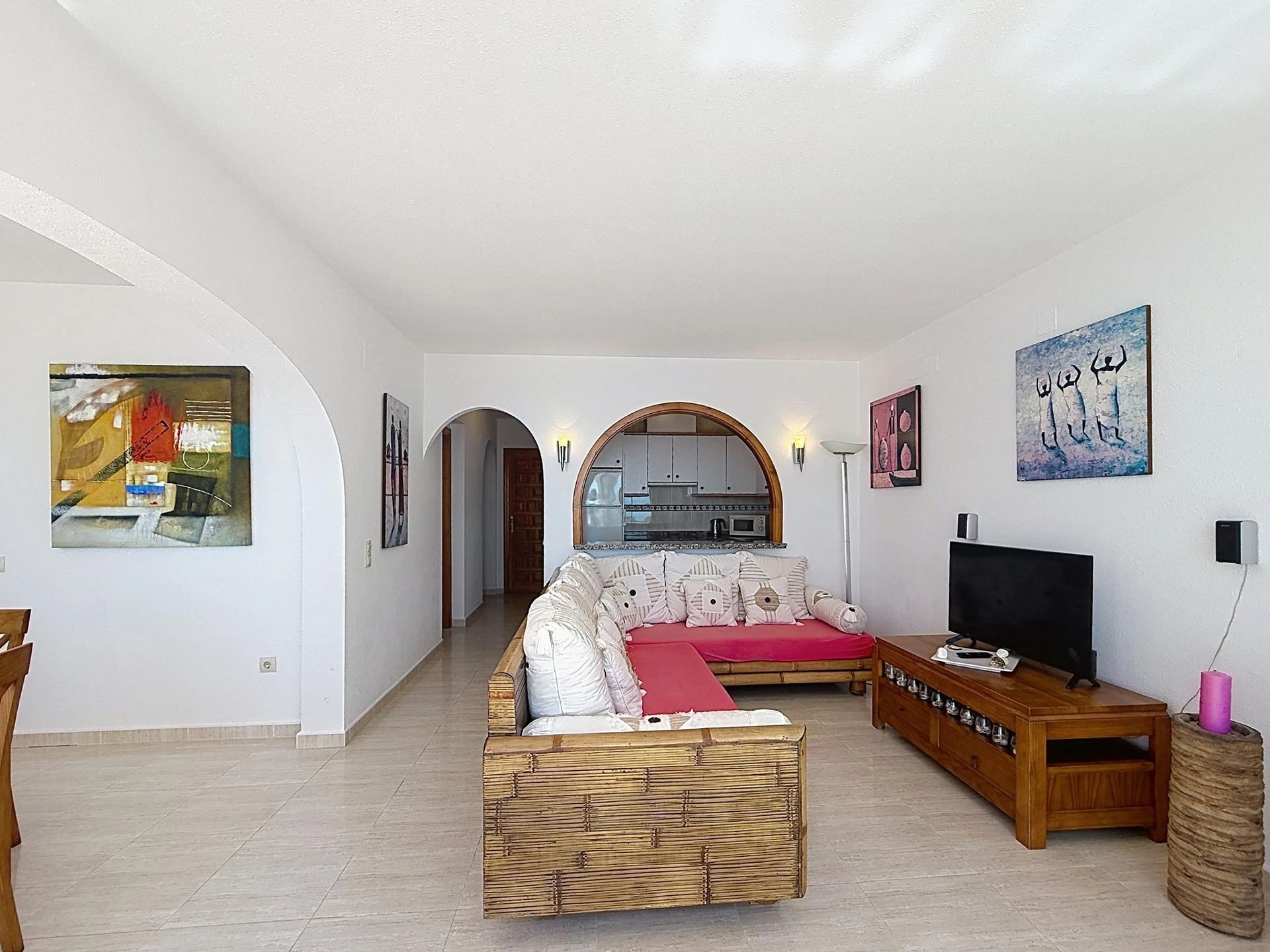 Apartamento dúplex en Pueblo Panorama, Cumbre del Sol, con vistas al mar y al Portet de Moraira