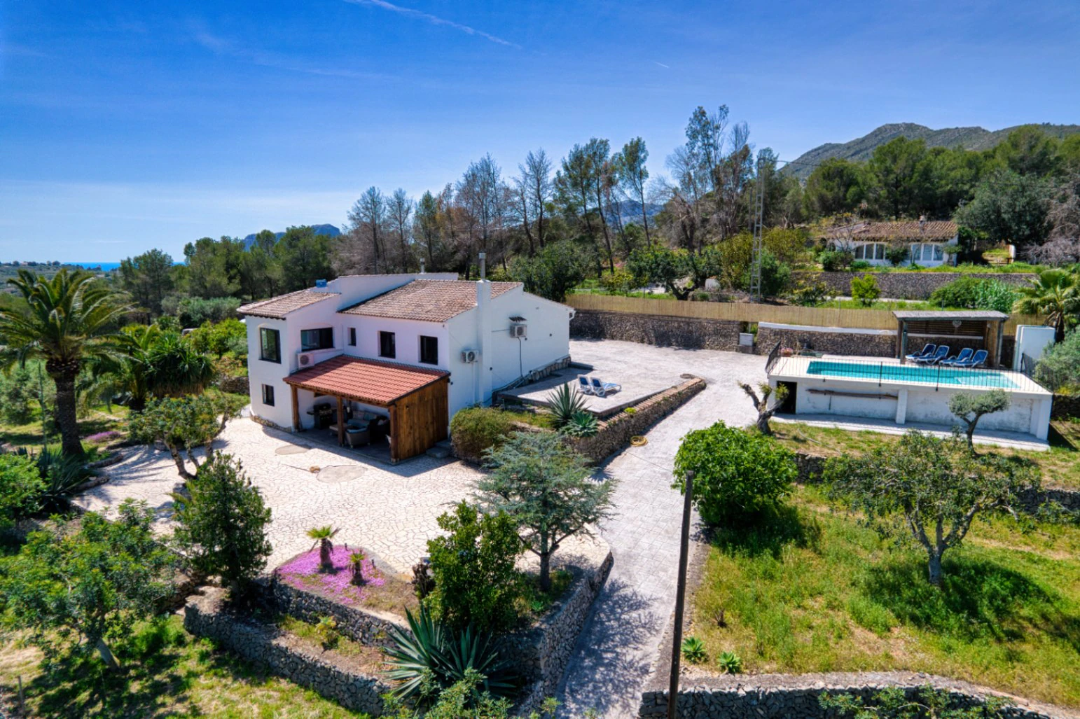 Luxury Countryside Villa for Sale in Benissa with Sea Views, Guest Apartment  4,000m² Plot