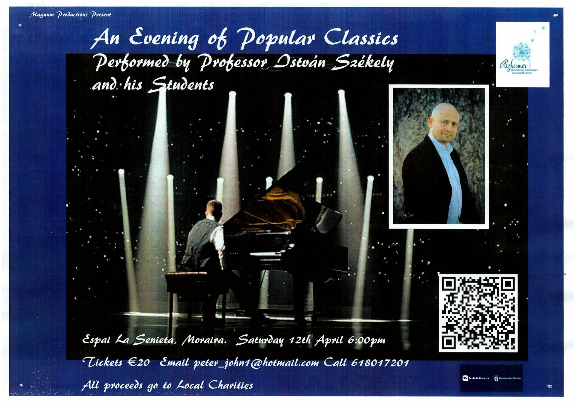 Saturday 12th April CONCERT: AN EVENING OF POPULAR CLASSICS