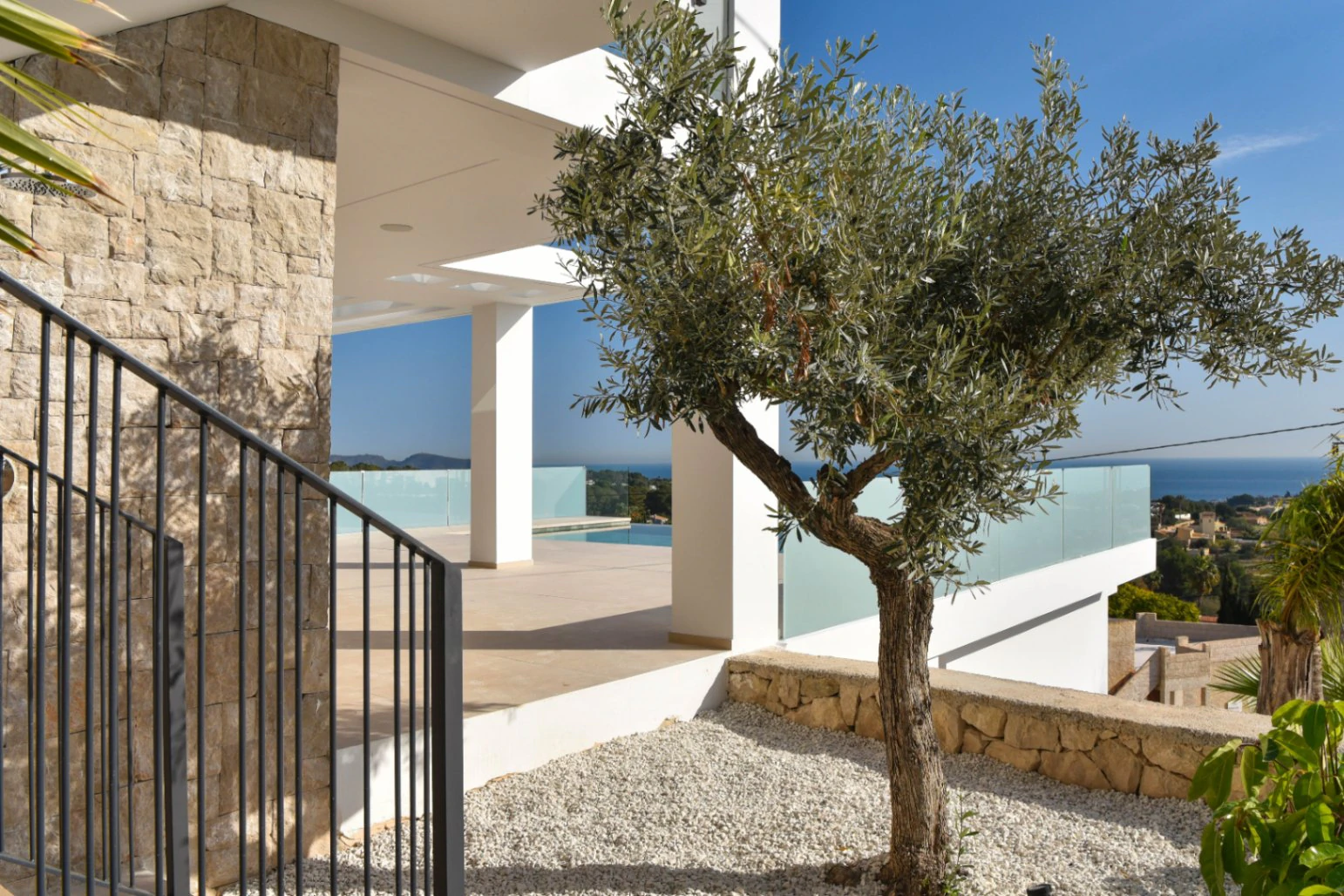 Panoramautsikt over havet Calpe til Moraira
