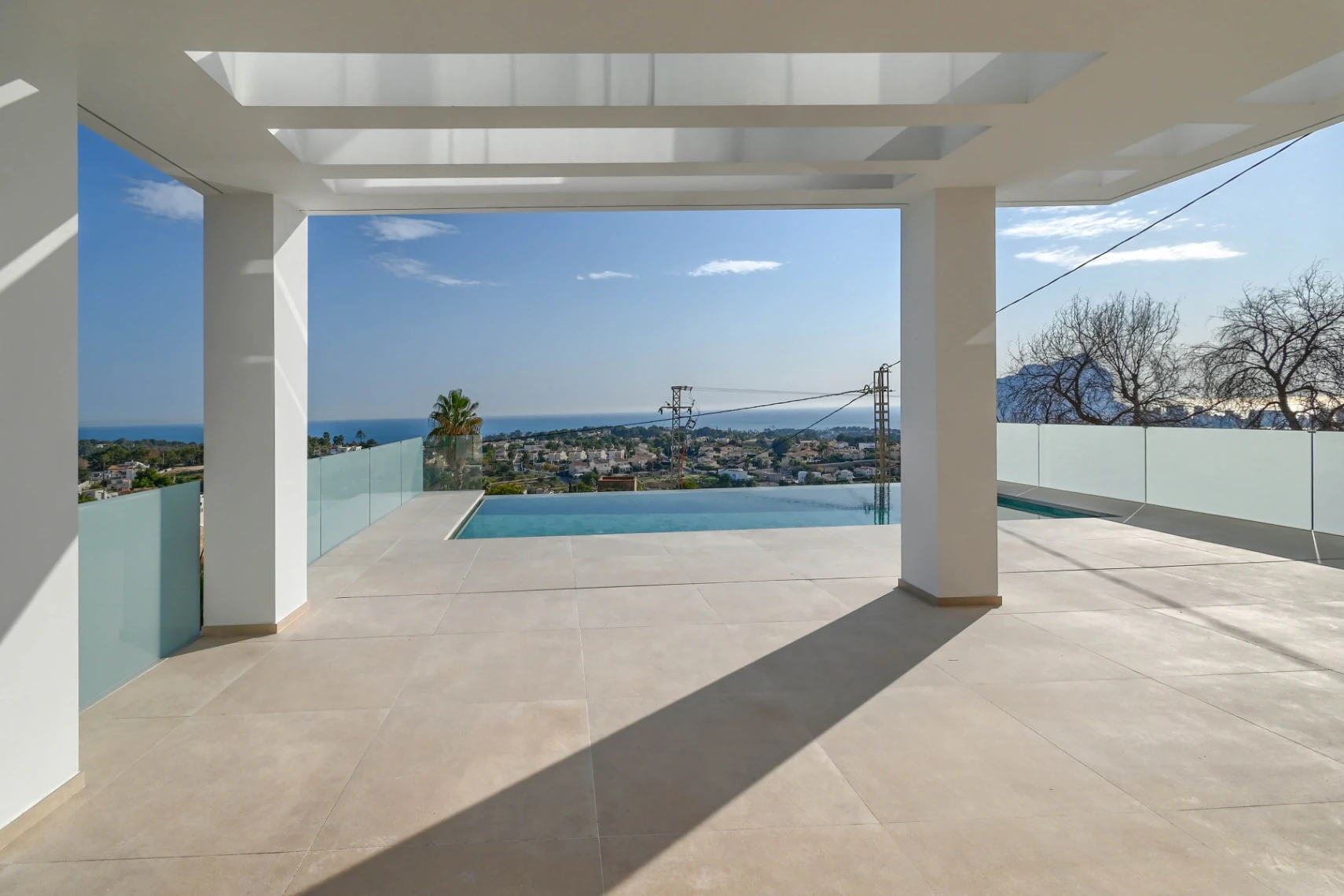 Panoramautsikt over havet Calpe til Moraira