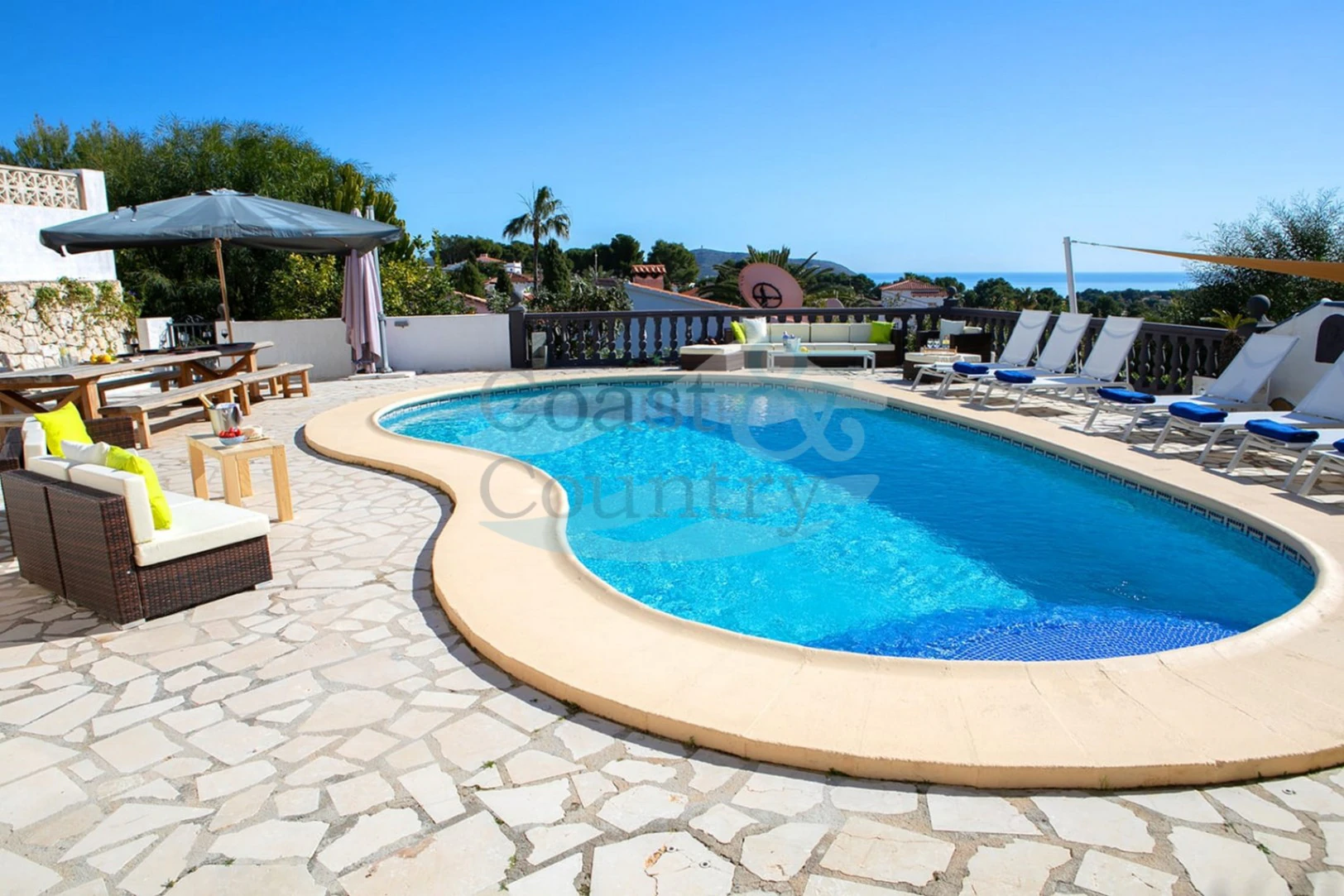 Villa de rêve exquise à Moraira avec vue sur la mer