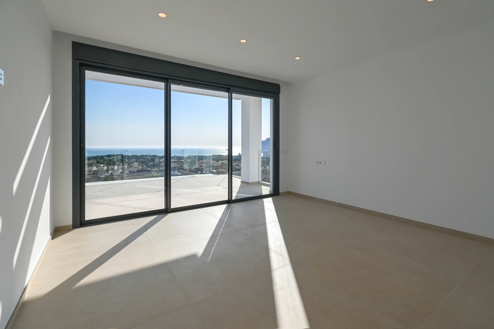 Panoramautsikt over havet Calpe til Moraira