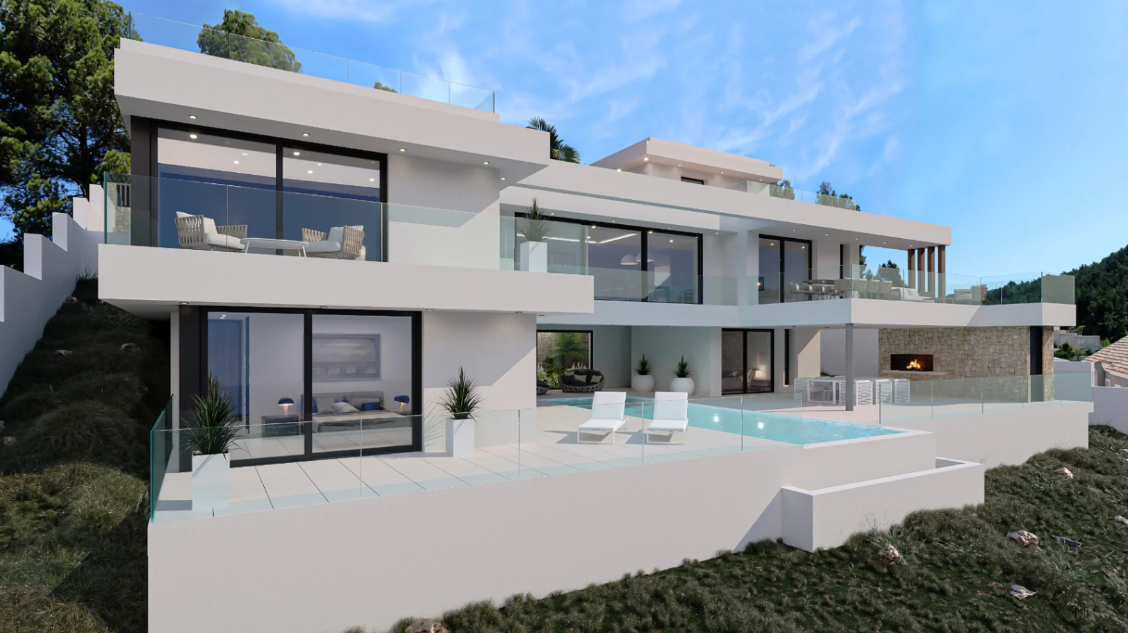 Spektakuläre Luxusvilla zum Verkauf in Empedrola, Calpe.