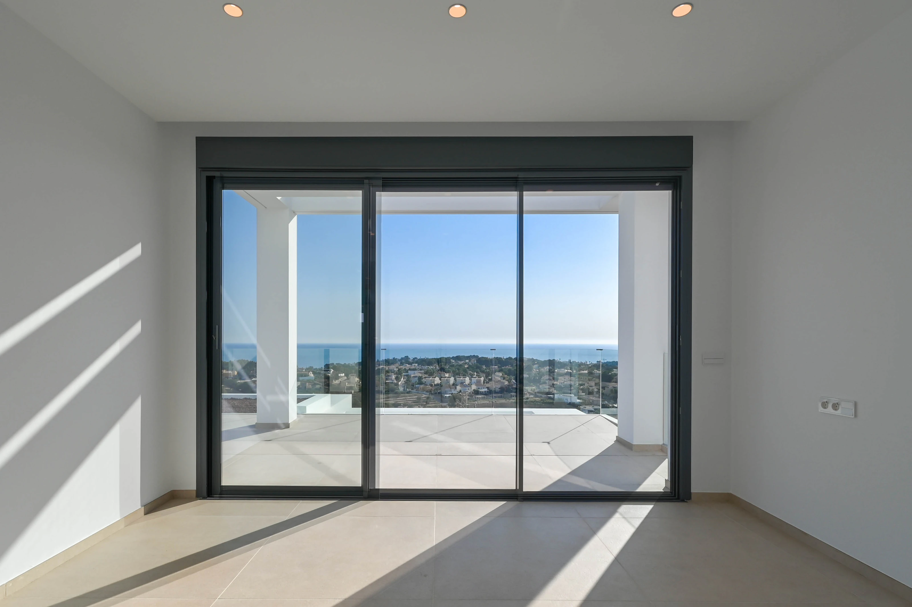 Panoramautsikt over havet Calpe til Moraira