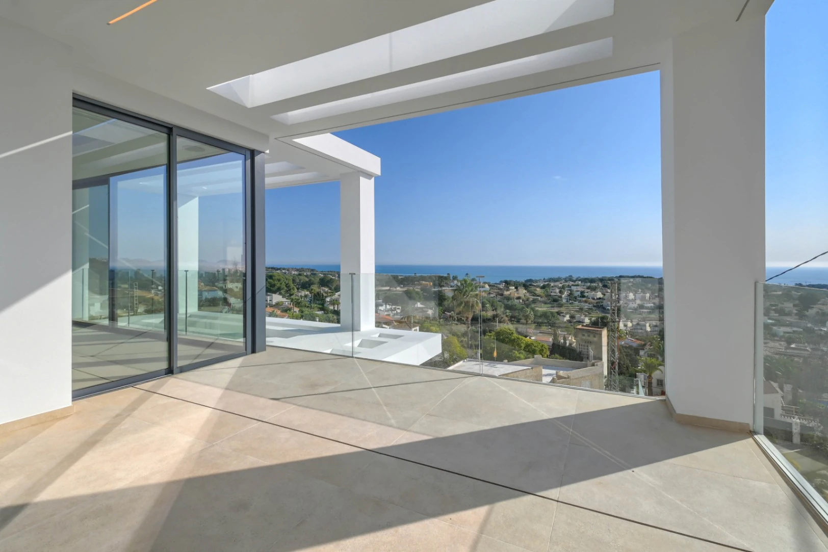 Panoramautsikt over havet Calpe til Moraira