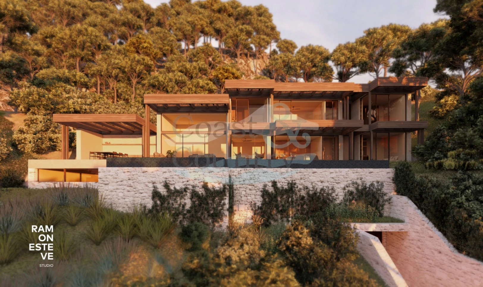 CC1163 - Atemberaubende Villa mit Panoramablick auf das Mittelmeer