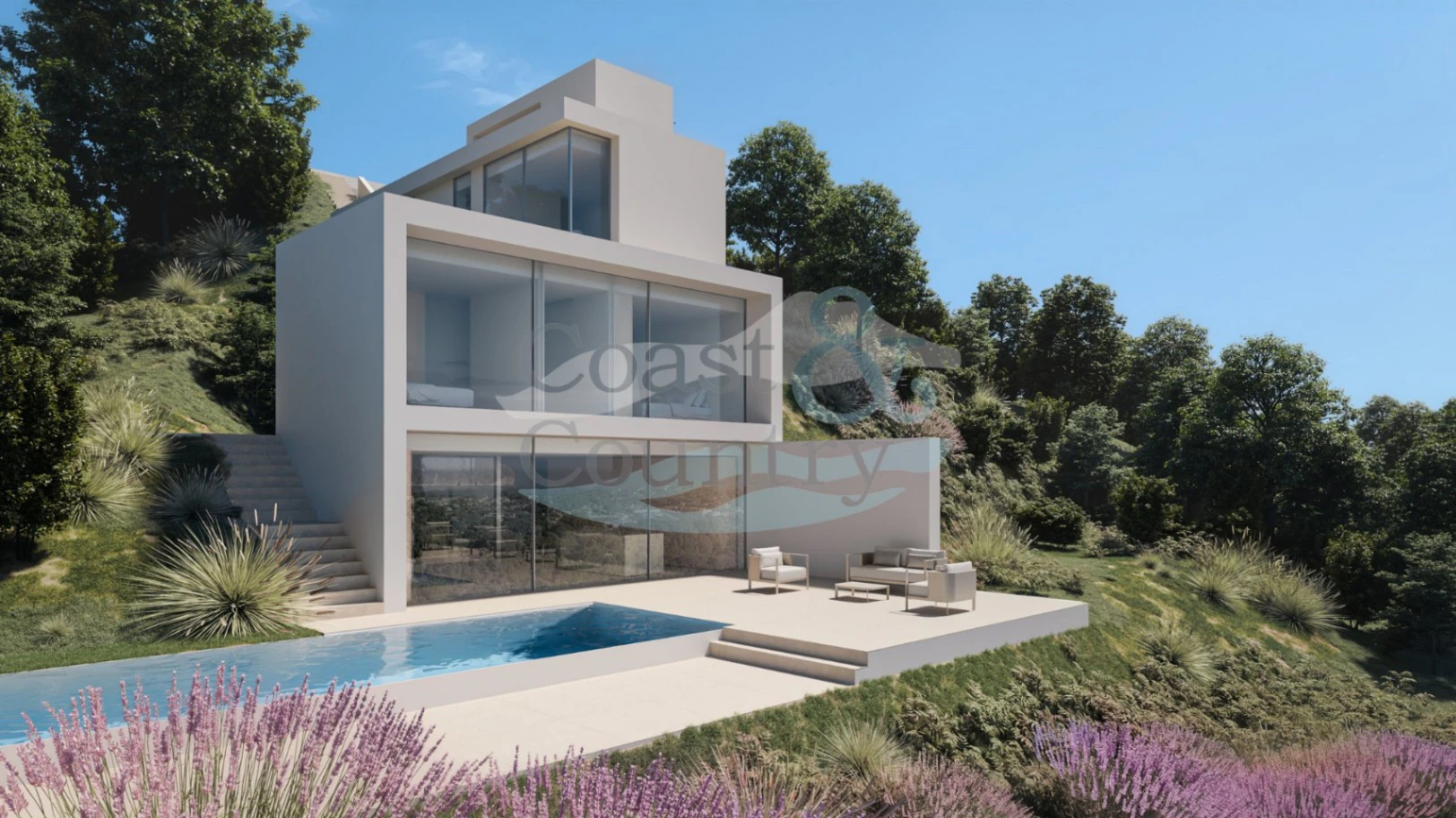 Modern Design Villa with Panoramic Sea Views in Benissa