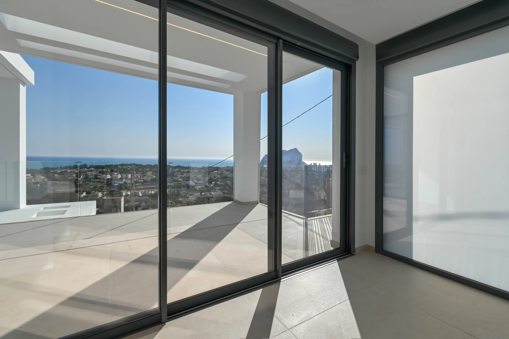 Panoramautsikt over havet Calpe til Moraira