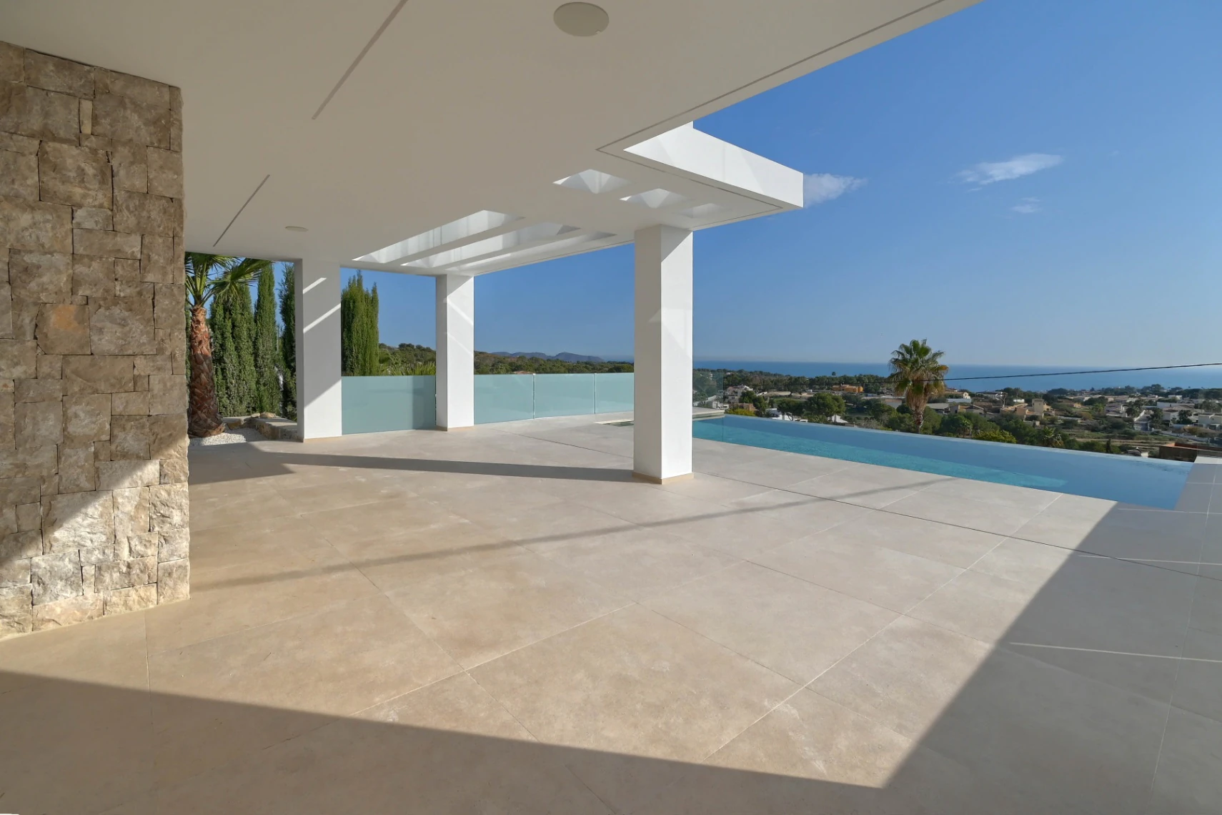 Panoramautsikt over havet Calpe til Moraira