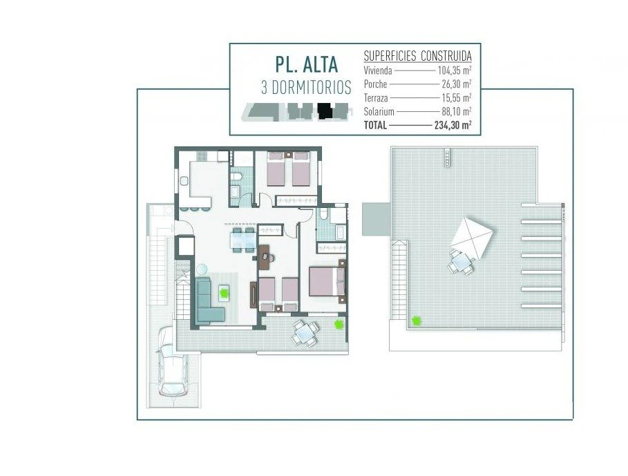 Salg. Bungalow i Pilar de la Horadada