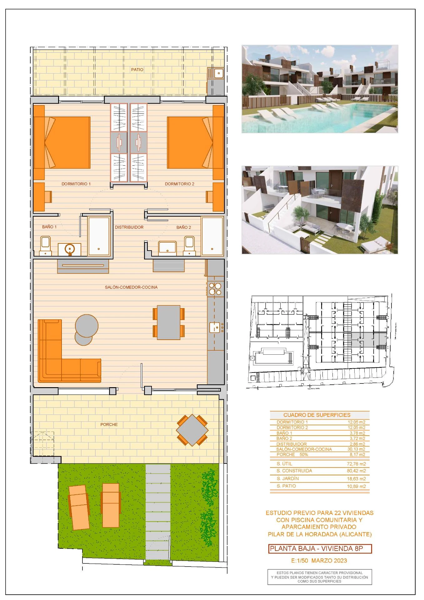For Sale. Bungalow in Pilar de la Horadada