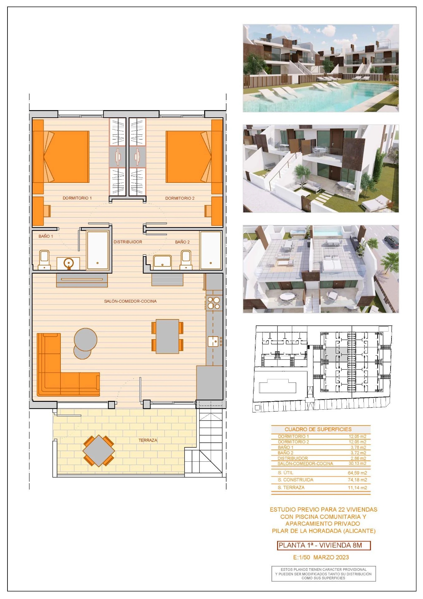 For Sale. Bungalow in Pilar de la Horadada