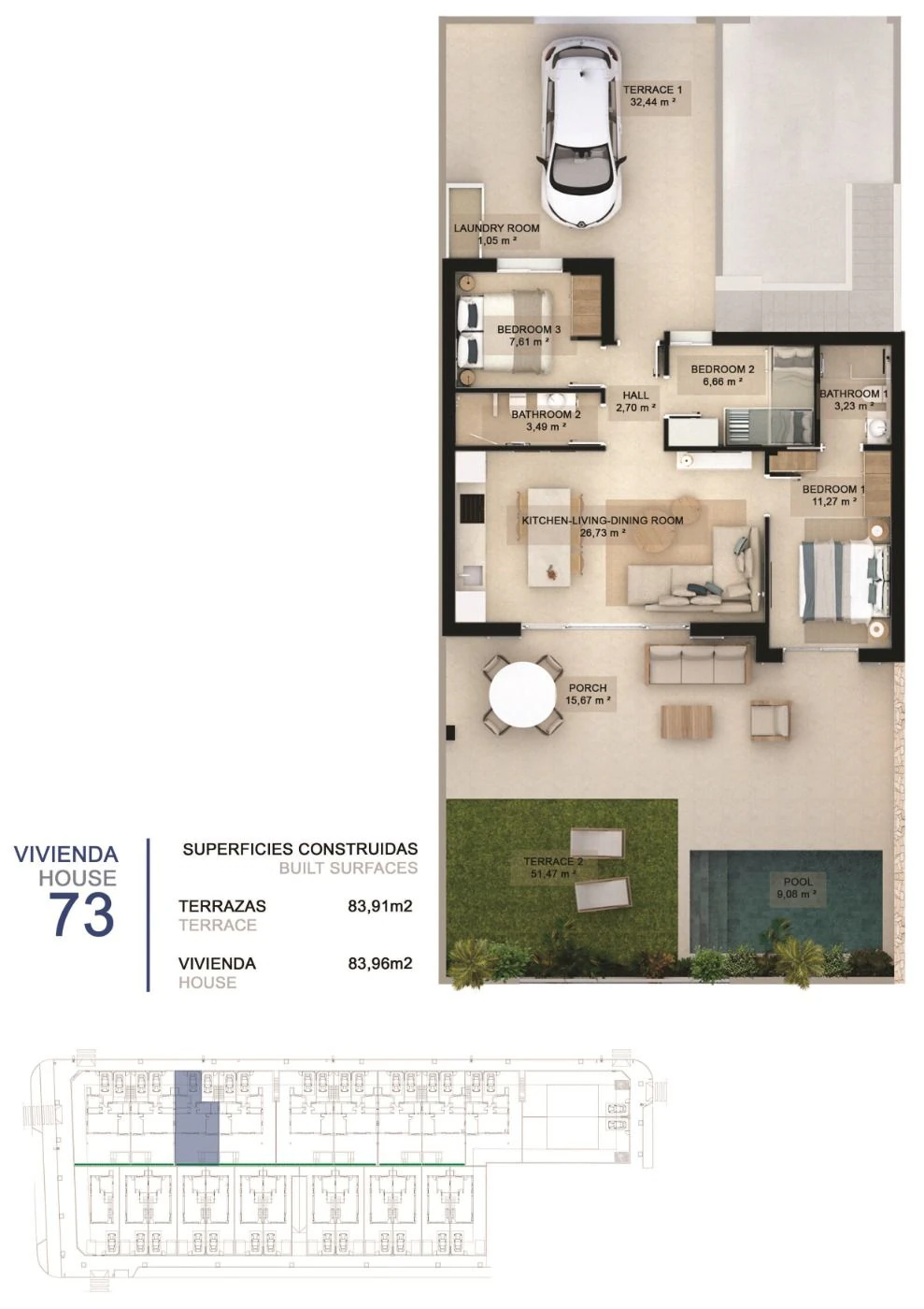 For Sale. Bungalow in Pilar de la Horadada