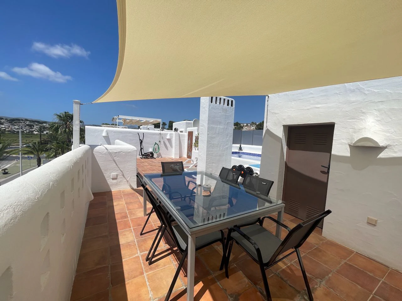 Luxury duplex Penthouse fully renovated in Club Moraira with private pool and sea views.